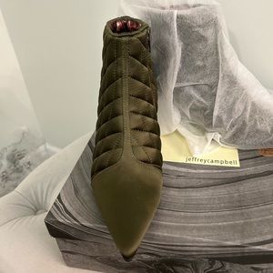 Gorgeous Green Jeffrey Campbell Booties